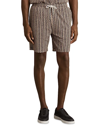 Reiss Printed Drawstring 7.3 Shorts