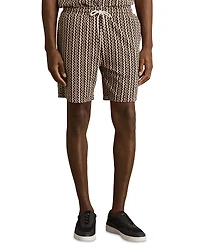 Reiss Printed Drawstring 7.3 Shorts