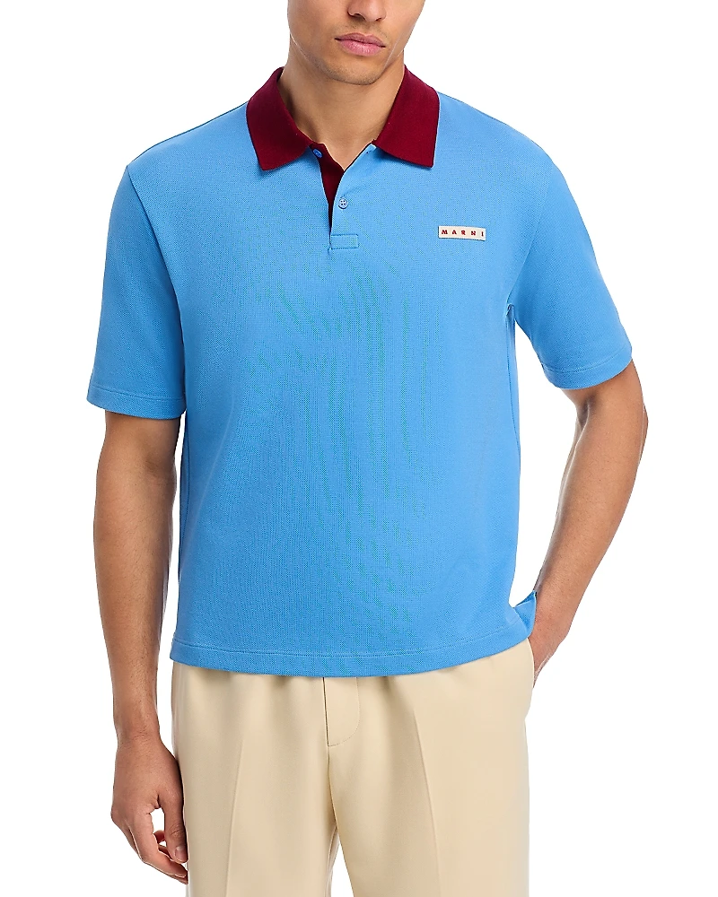 Marni Regular Fit Pique Polo Shirt