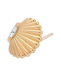 Santorini Cubic Zirconia Shell Hair Barrette
