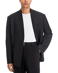 Helmut Lang Collarless Relaxed Fit Blazer