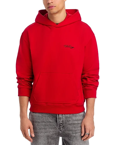 Helmut Lang Relaxed Fit Graphic Logo Hoodie