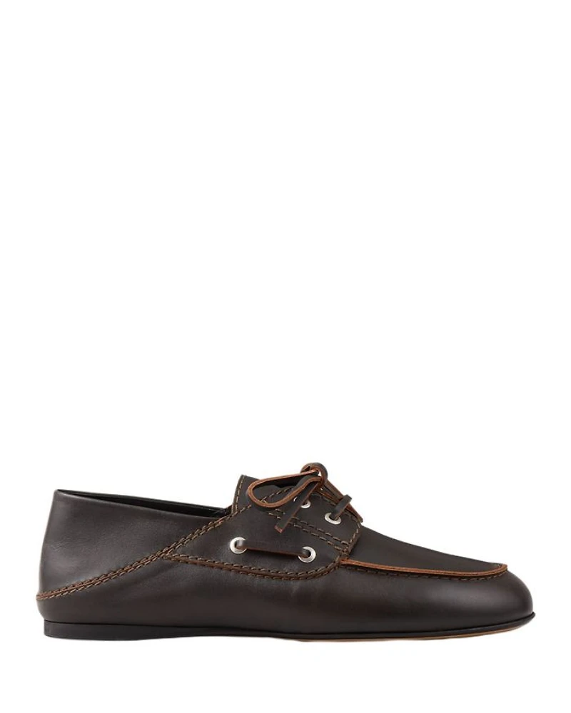 Women's Boat-Style Leather Loafers