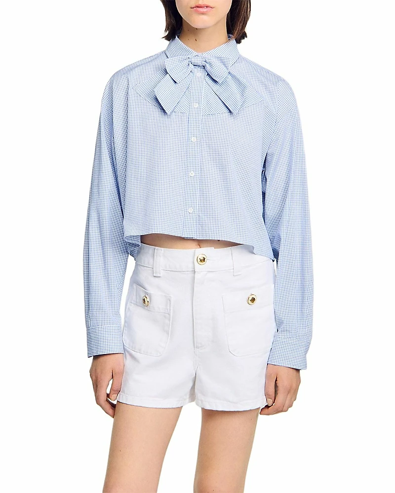 Sandro Bow Collar Shirt