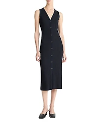 Vince Sleeveless Ribbed Midi Dress