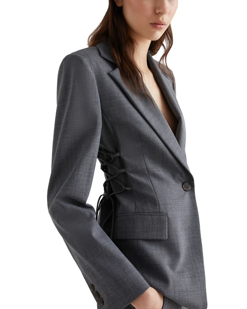 Lace Up Blazer