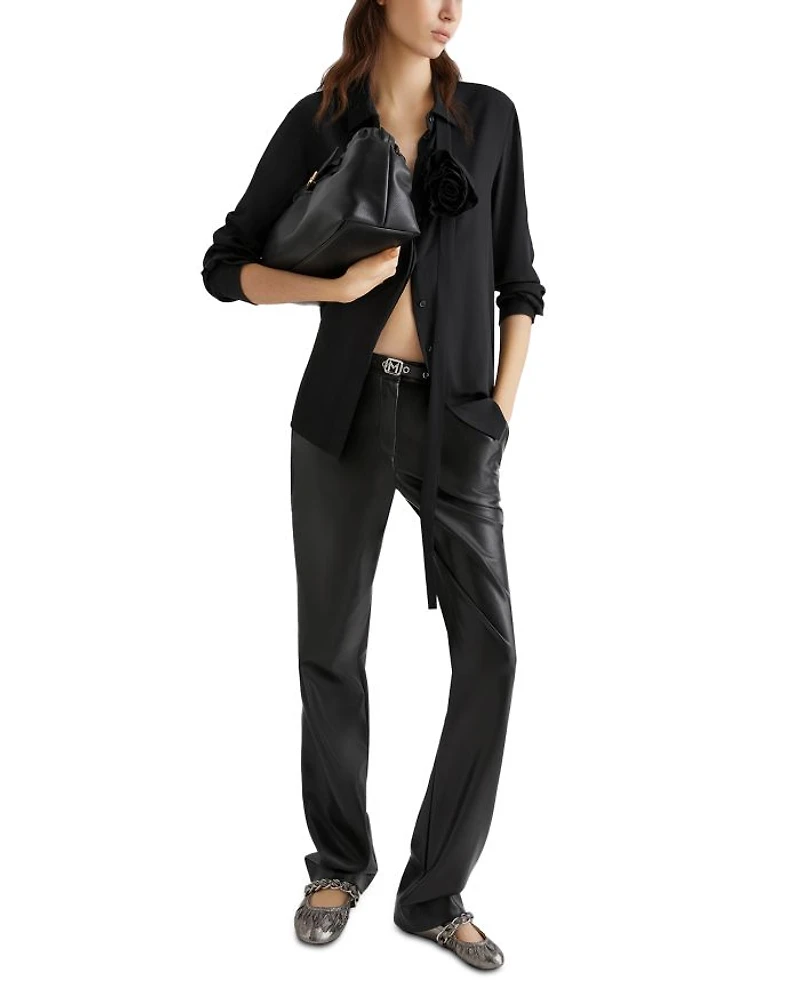Teodora Faux Leather Pants
