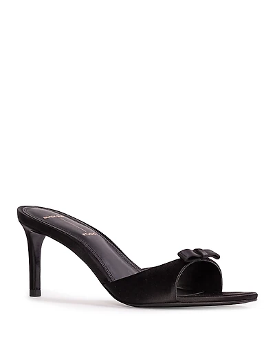 Black Suede Studio Women's Albie 65 Mule Sandals