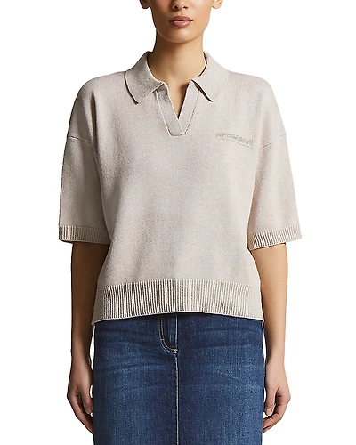 Peserico Short Sleeve Polo Sweater