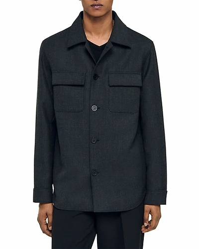 Sandro Heathered Overshirt