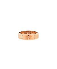 Pre-Owned HERMES Pm Kelly Ring 18K Rose Gold with Diamonds