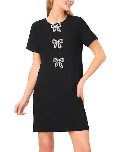 CeCe Sequin Bow Shift Dress