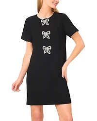 CeCe Sequin Bow Shift Dress
