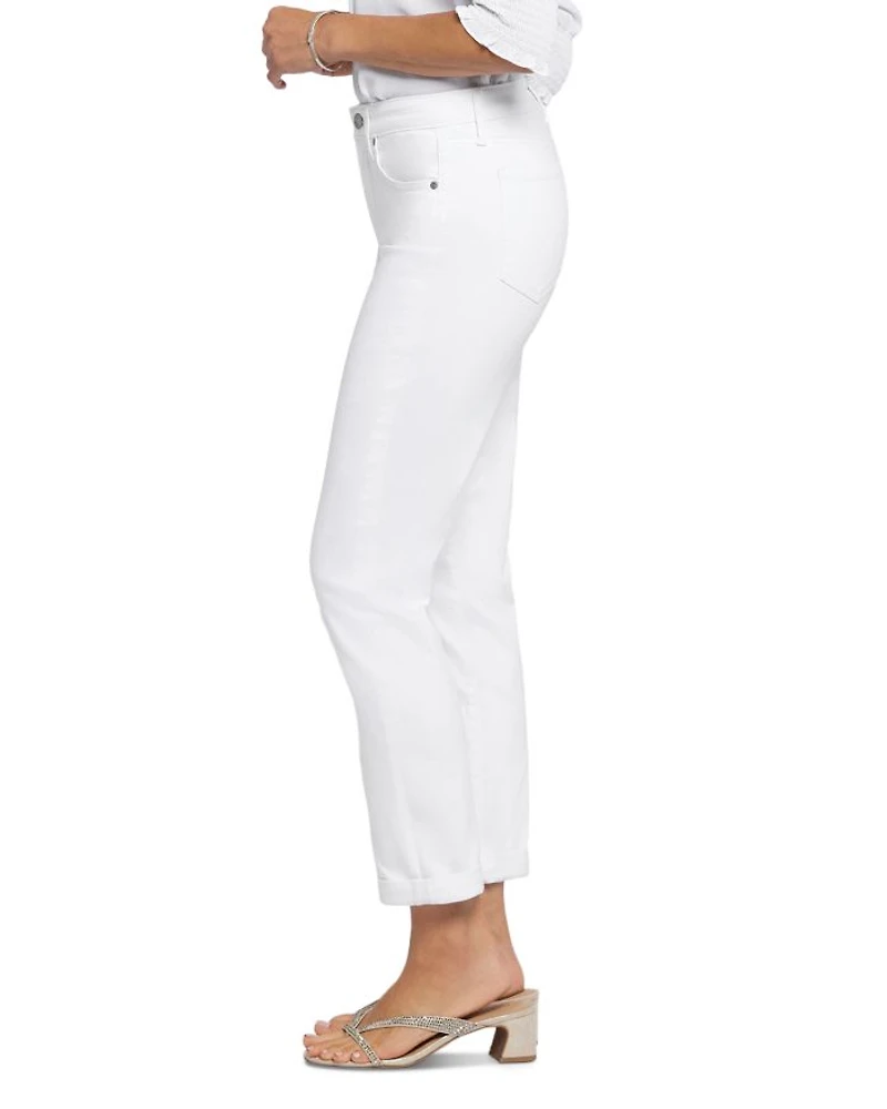 Petite Margot Girlfriend Jeans Optic White