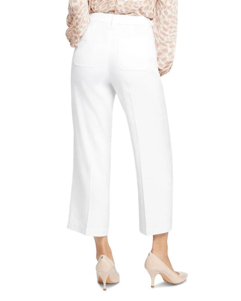 Petite Wide Leg Cargo Capri Pants