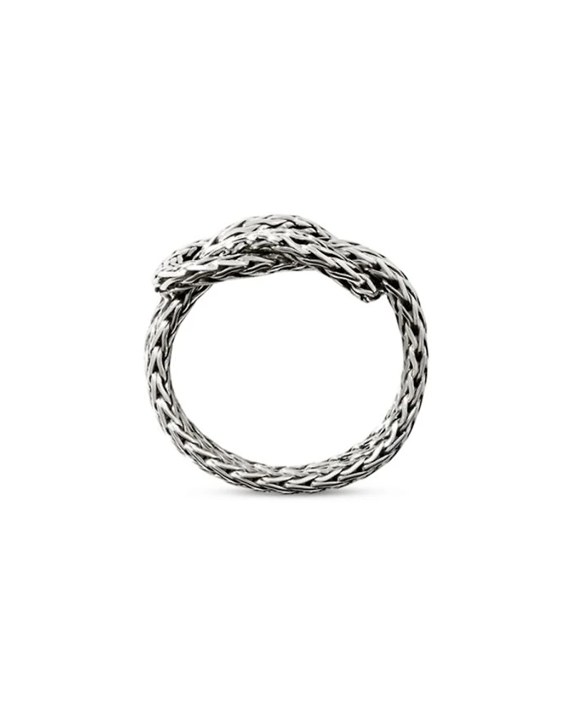 Sterling Silver Love Knot Weave Ring