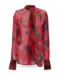 Silk Draped Blouse