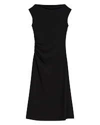 Boat Neck Midi Dress