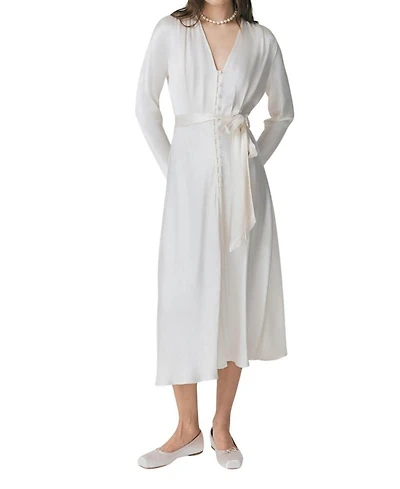Meryl Satin Midi Dress