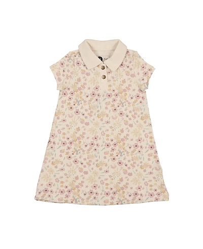Maniere Girls' Pretty Garden Short Sleeve Dress - Little Kid