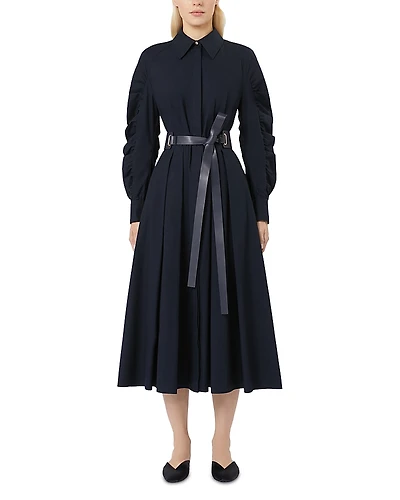 Max Mara Studio Valdese Navy Shirt Dress