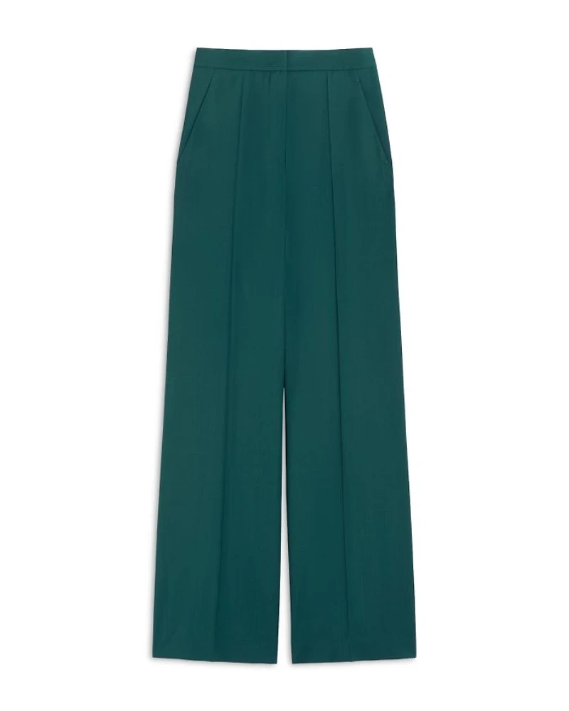 Fernet Wide Leg Wool Pants