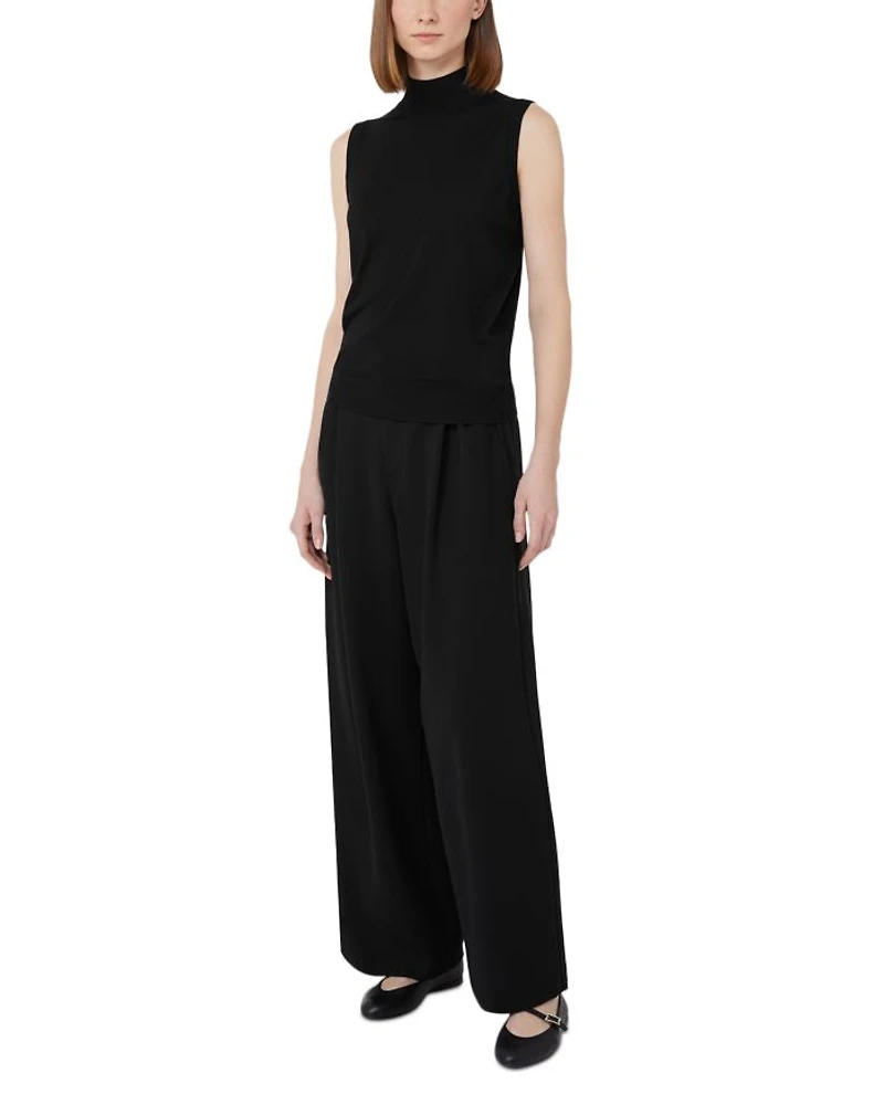 Slalom Mock Neck Wool Top