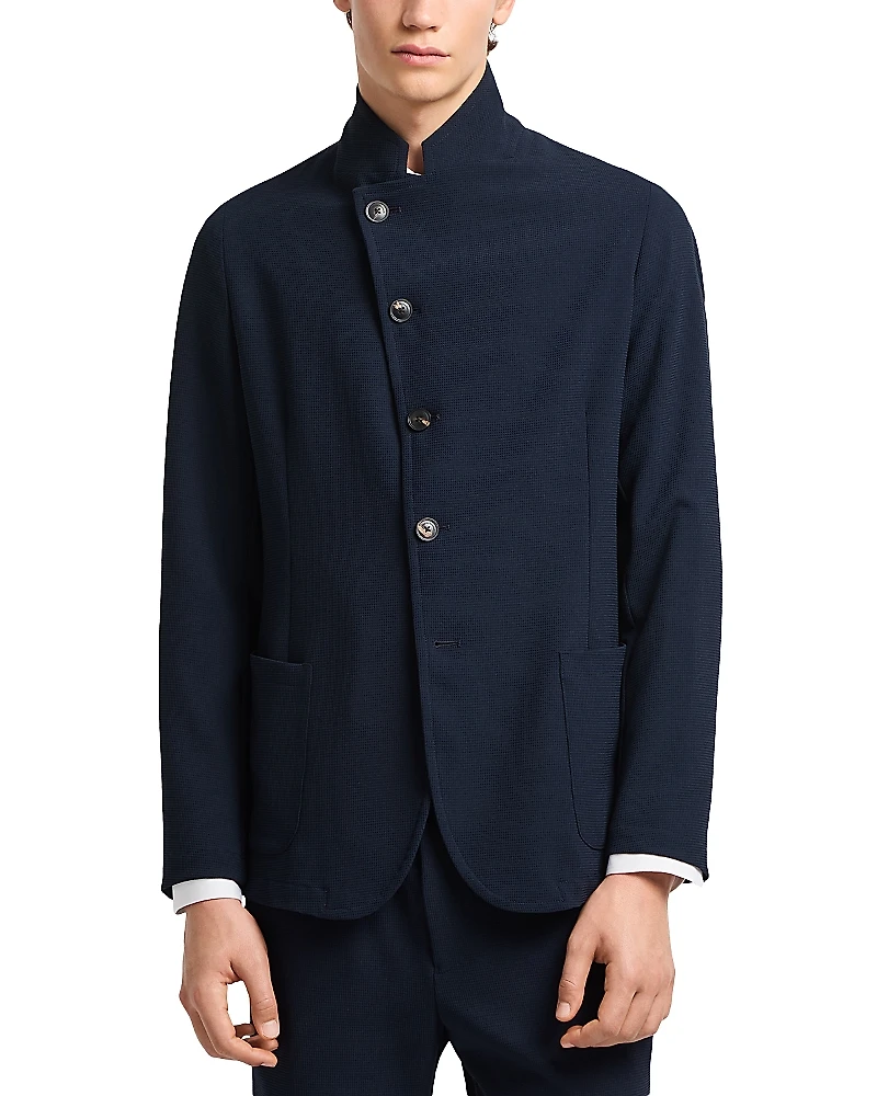 Emporio Armani Guru Collar Asymmetrical Blazer