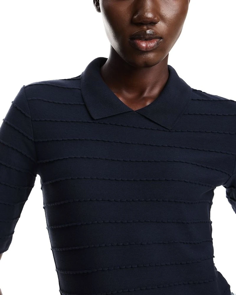 Frill Striped Top