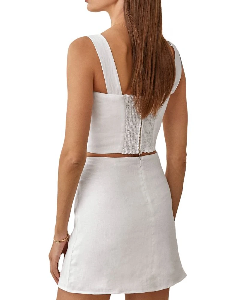 Veranda Linen Mini Skirt