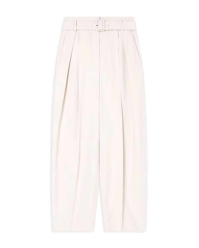 Enver Satin Pleated Pants