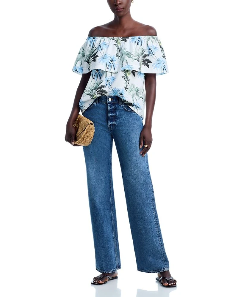 Palisade Palms Off-the-Shoulder Top