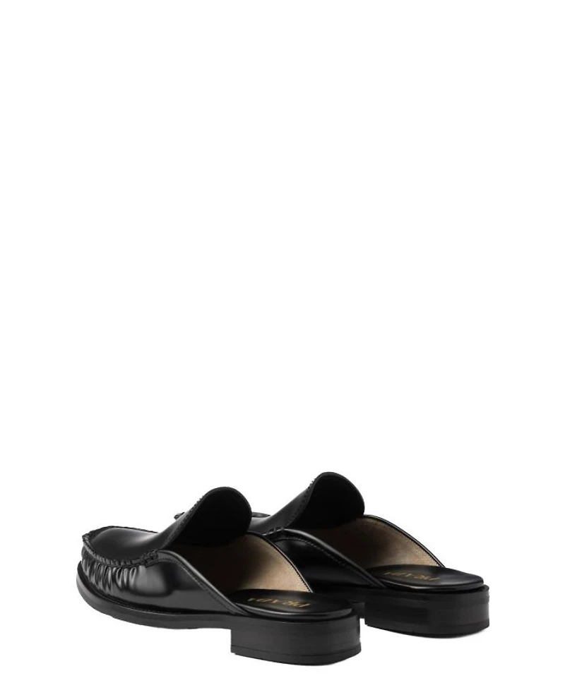 Women's Brushed Leather Mules