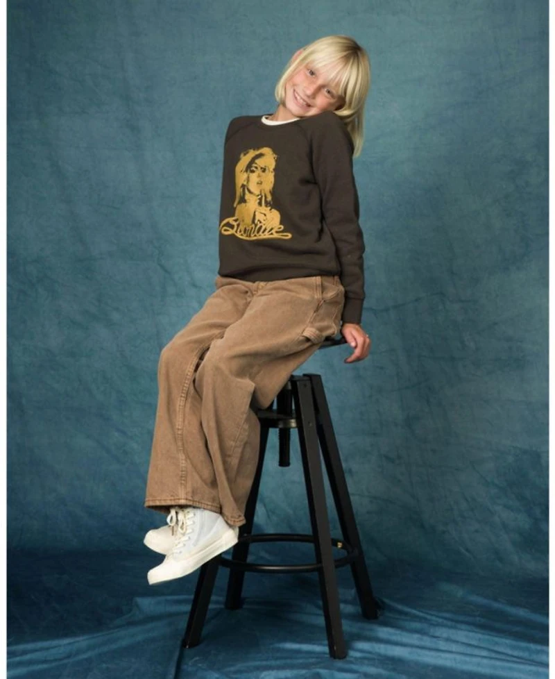 Unisex Blondie Gold Raglan Fleece Sweatshirt - Little Kid, Big Kid