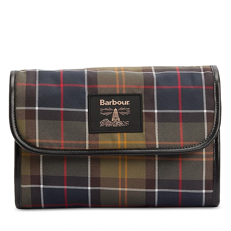 Barbour Tartan Hanging Washbag