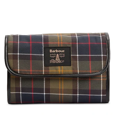 Barbour Tartan Hanging Washbag