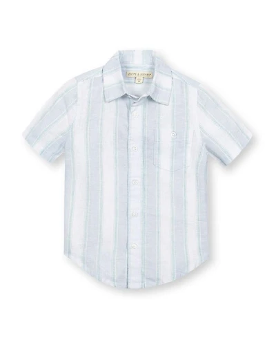 Unisex Hope & Henry Boys' Linen Short Sleeve Button Down Shirt