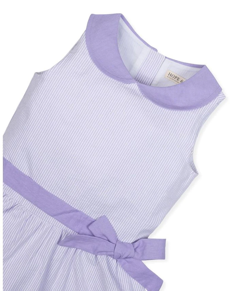 Girls' Peter Pan Collar Seersucker Dress - Baby, Little Kid, Big Kid