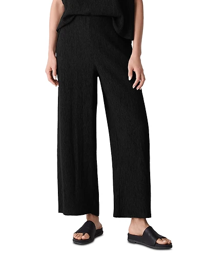 Eileen Fisher Crinkled Ankle Pants