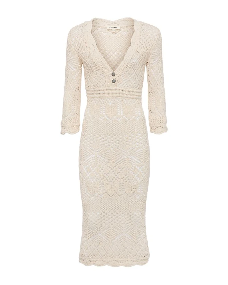 Dovie Mixed Pointelle Dress