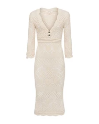 Dovie Mixed Pointelle Dress