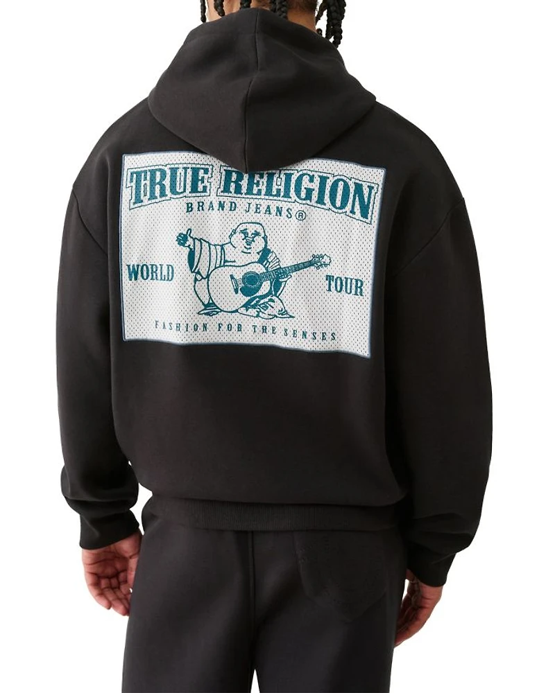 Mesh Pullover Hoodie