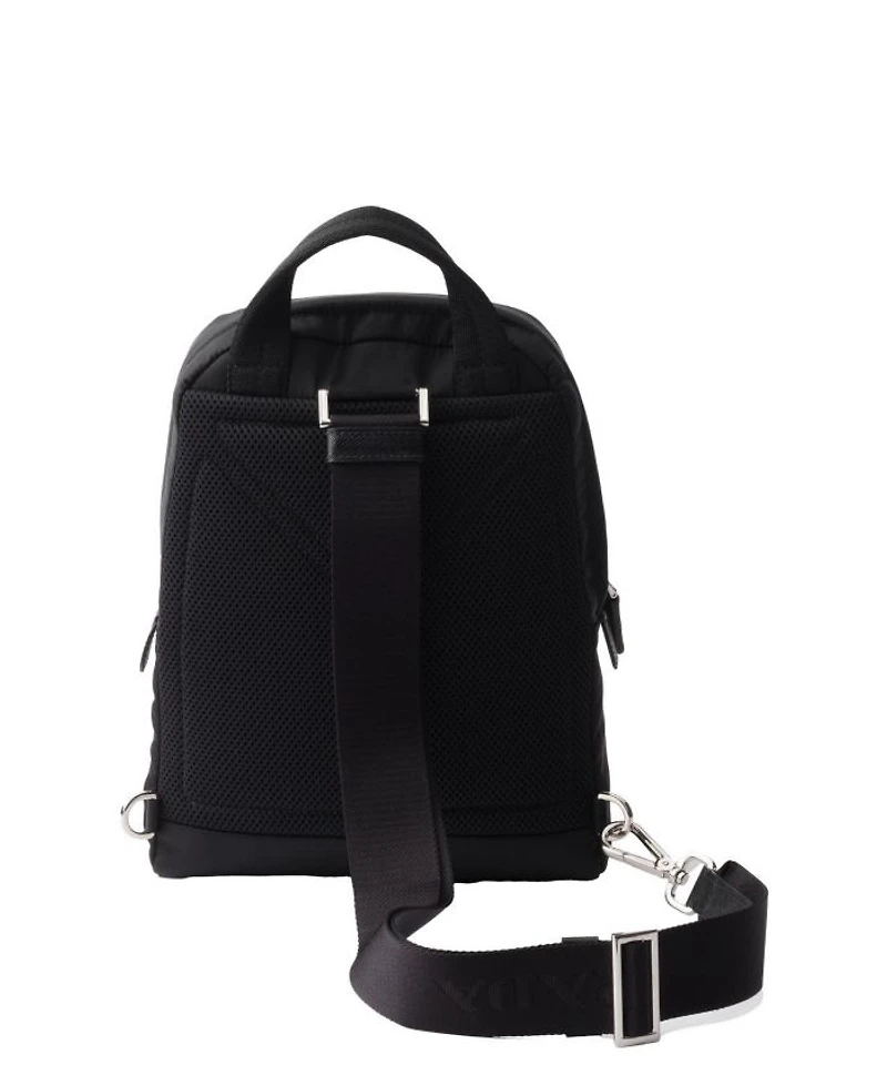 Re-Nylon and Saffiano Leather Backpack