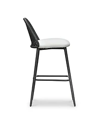 Alexa Rattan Performance Fabric Barstool
