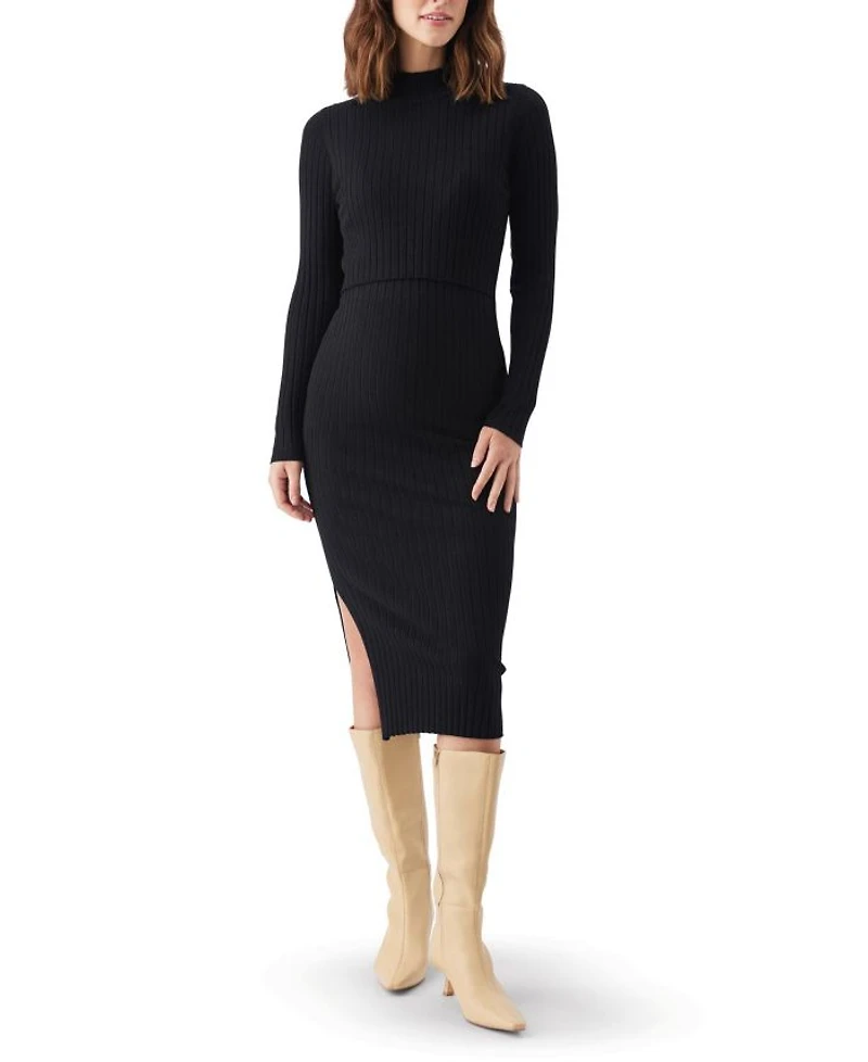 Nella Rib Nursing Knit Dress