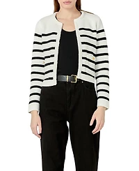 English Factory Women's Braided Stripe Cardigan