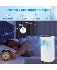8000 BTU Portable Air Conditioner Cools up to 250 Sq.Ft with Fan & Dehumidifier 5000 BTU(8000BTU ASHRAE)