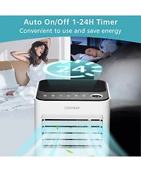 8000 BTU Portable Air Conditioner 3-in-1 Air Cooler with Fan Dehum Sleep Mode