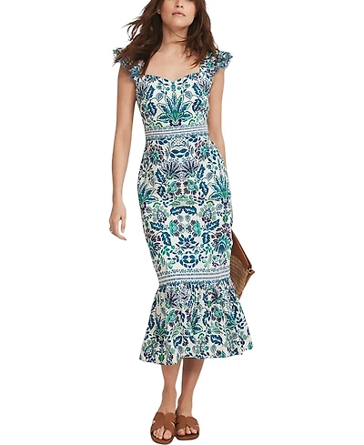 Mint Velvet Women's Floral Printed Midi Dress