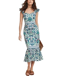 Mint Velvet Women's Floral Printed Midi Dress